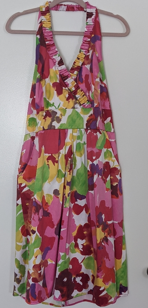 Women's Halter Summer Dress With Pockets